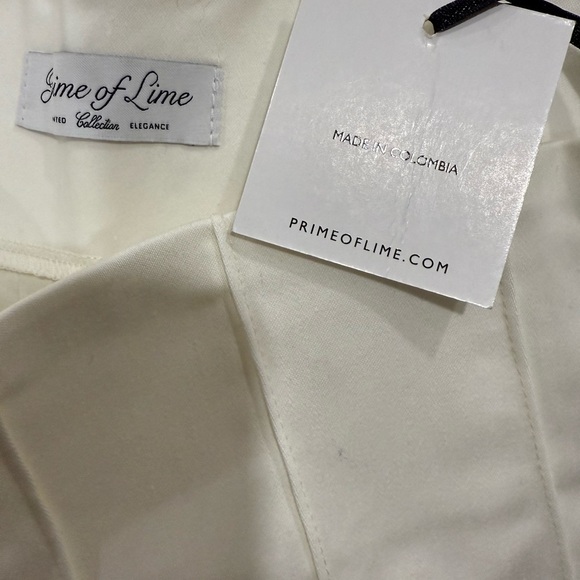 Prime of Lime Alison Cream High Waisted Wide Leg pants in Sz Medium - Picture 2 of 11